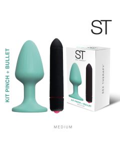 Plug anal KIT PINCH + VIBRO MEDIUM - ST-AN-0227 M