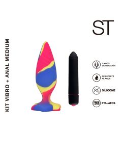 Vibrador anal KIT VIBRO + ANAL MEDIUM - ST-AN-0239 M